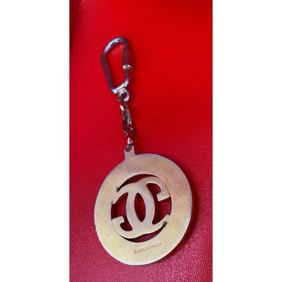 Gucci Logo GG Double G's Vintage Gold Tone Keychain 100% Authentic Guaranteed - Picture 12 of 16